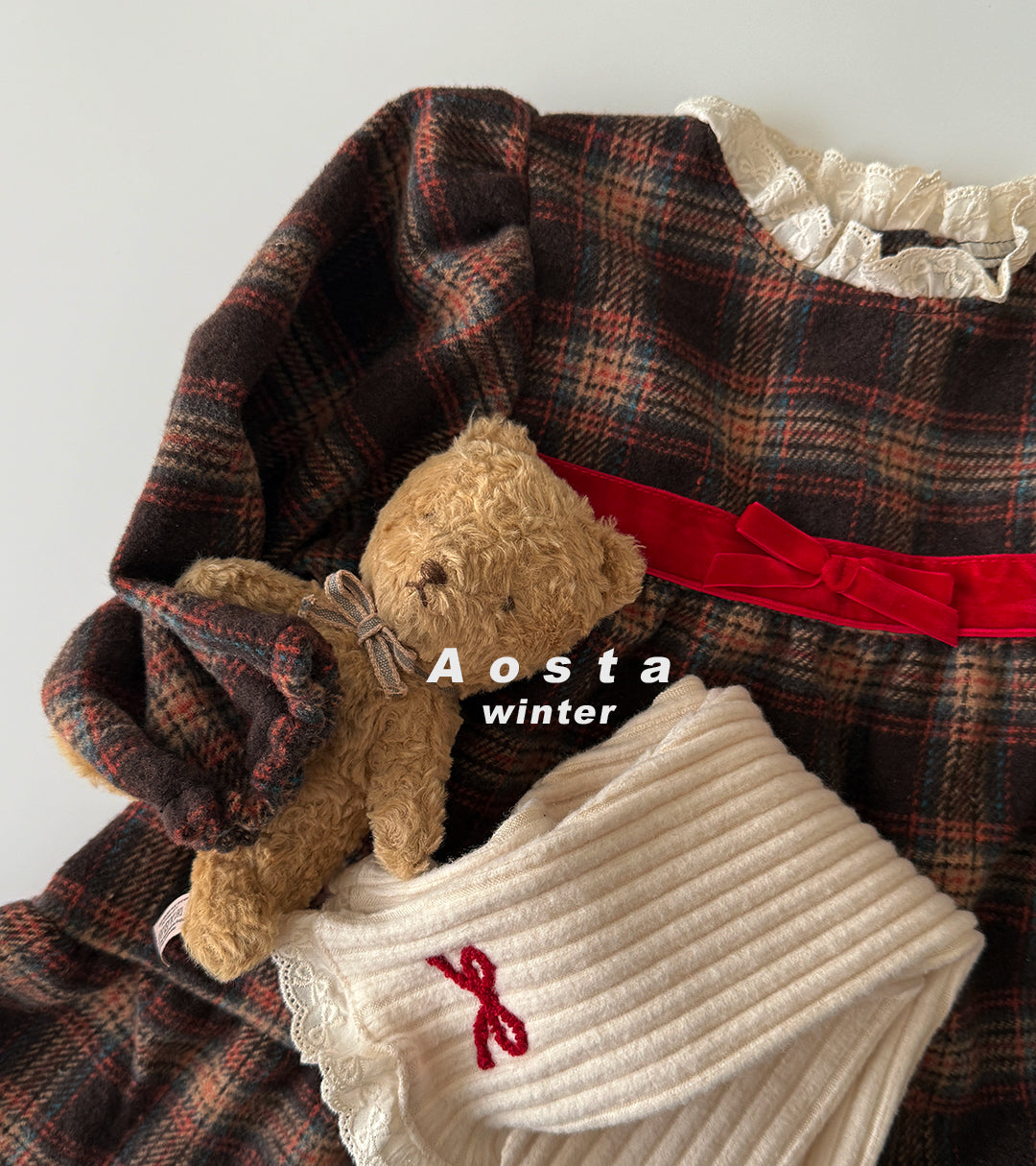 韓國童裝 25秋冬 | AO25455 Check OPS