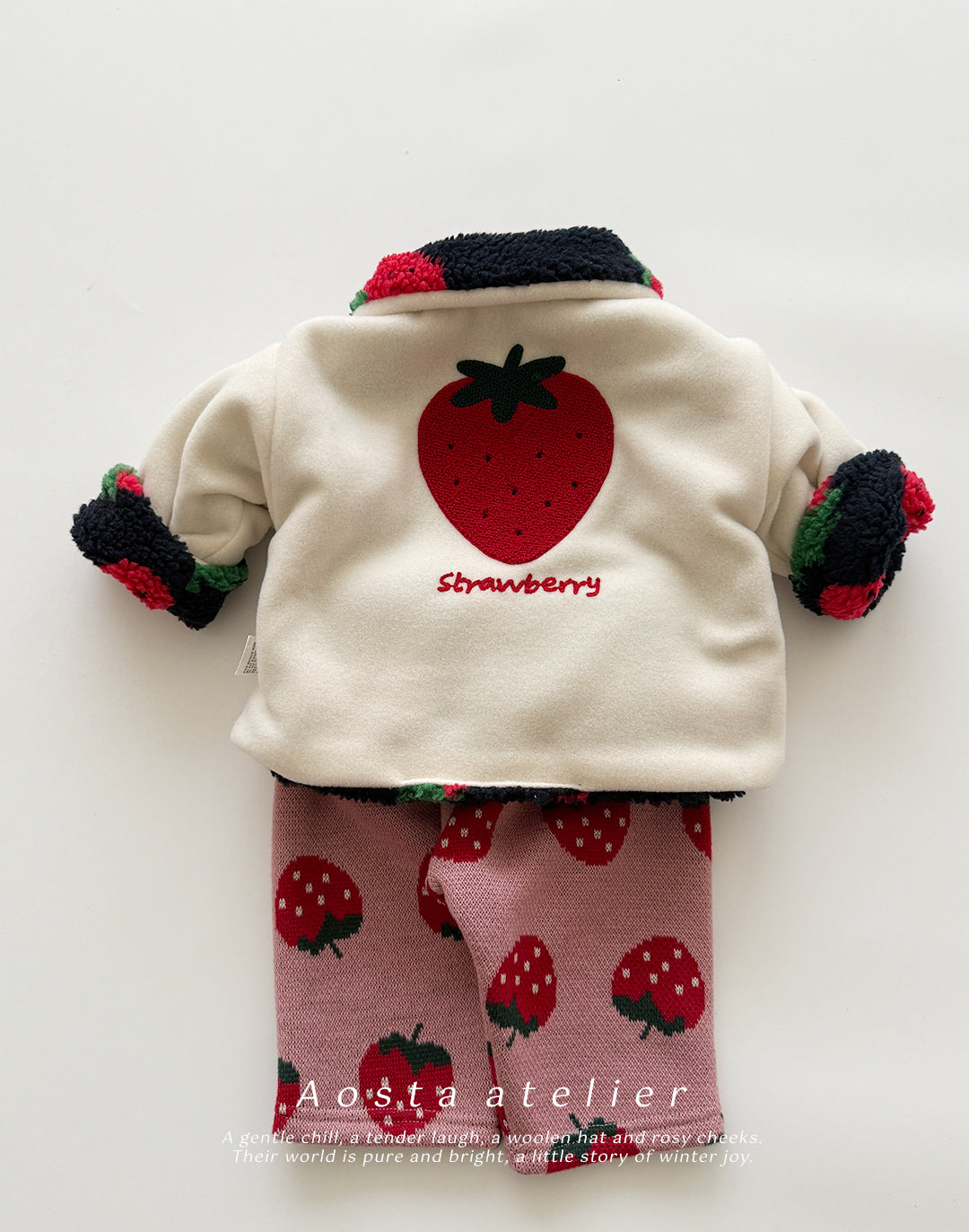 韓國童裝 25秋冬 | AO25420 Strawberry 2-way Jacket
