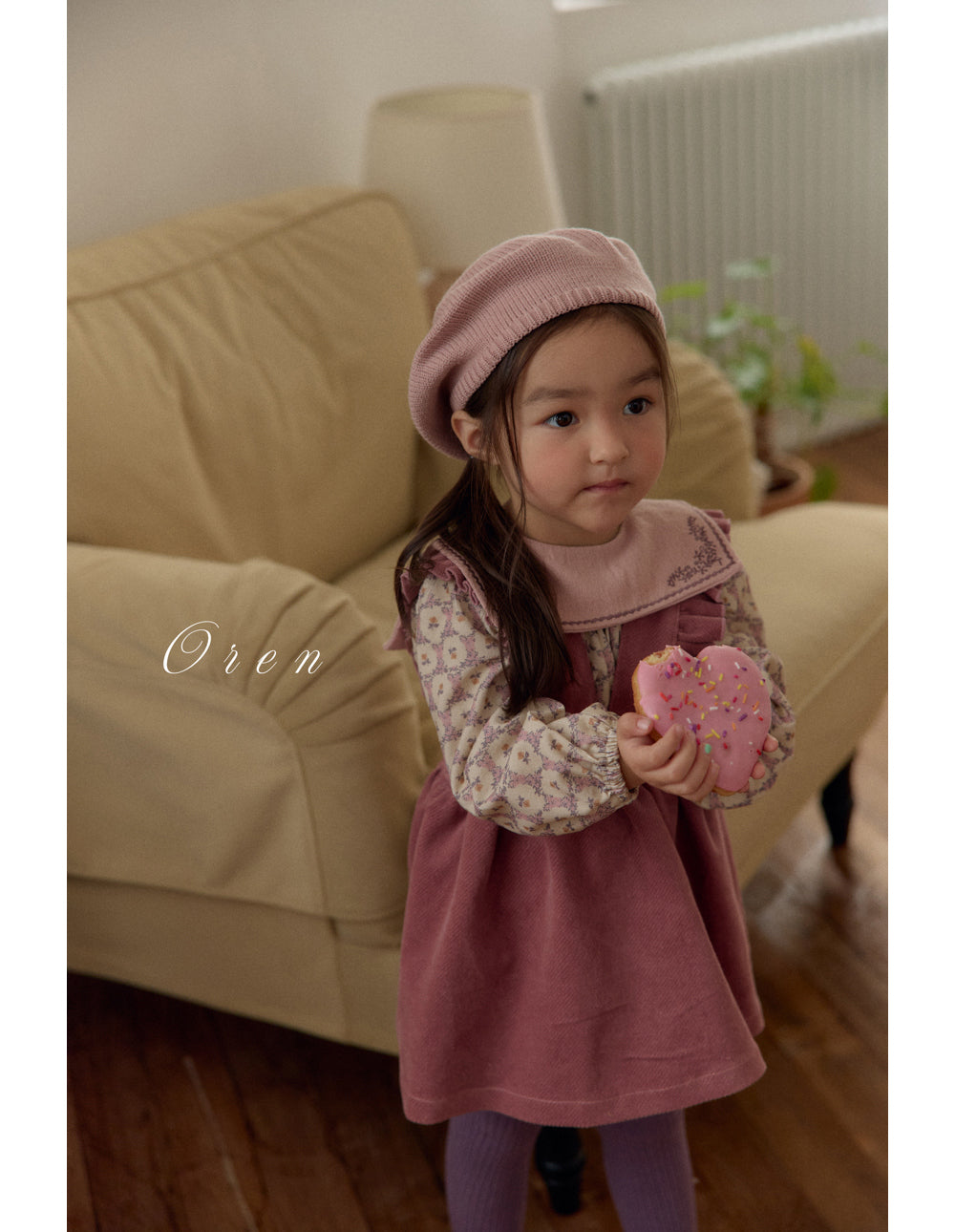 現貨▷ 韓國童裝 25秋冬 | OR25413 Nanette embroidered collar blouse