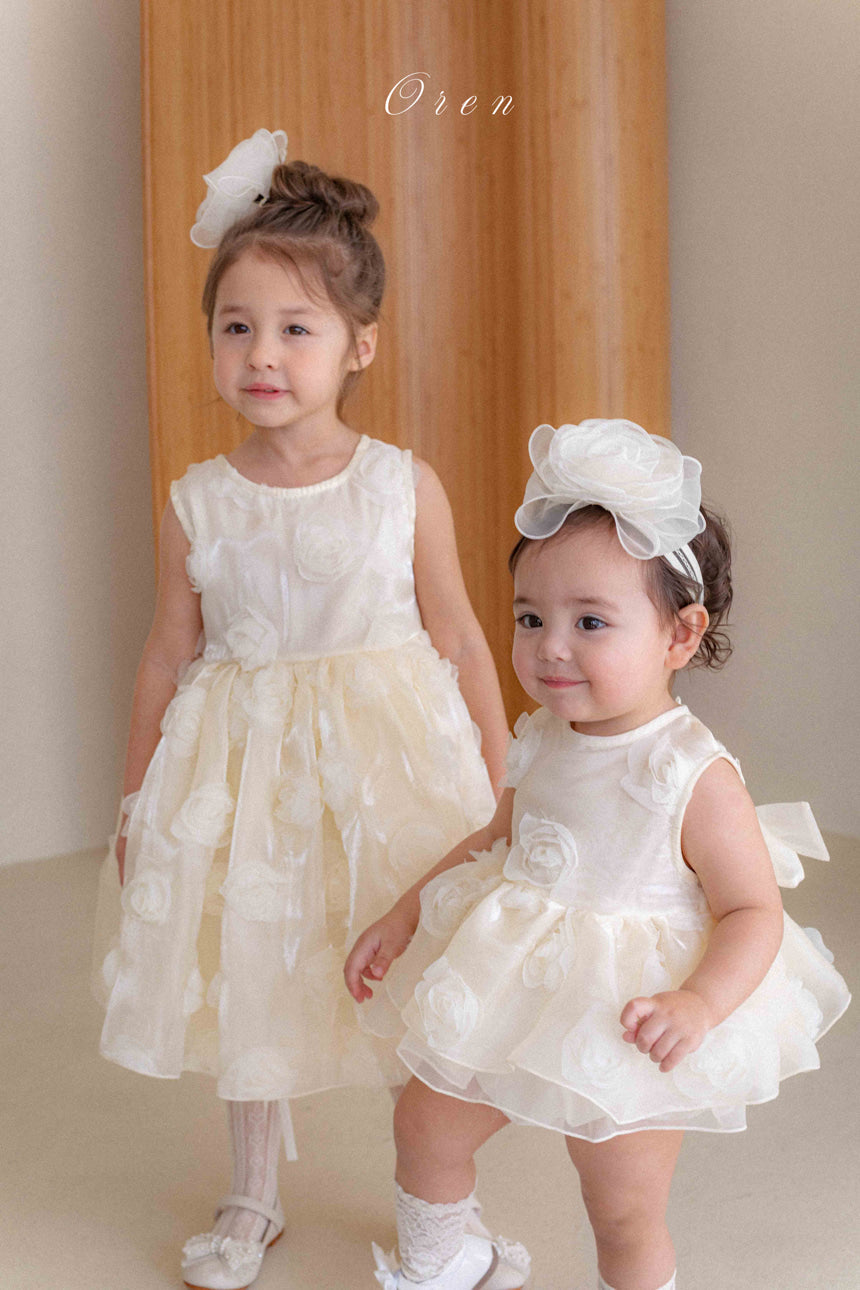 【現貨】韓國童裝 OREN Rose Baby Suit 寶寶百日之選