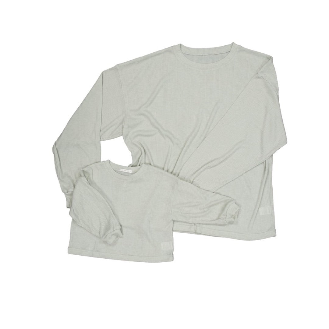 韓國童裝 26夏| LU38 Mom Sun Loose Tee | 媽媽 Sun 寬鬆T恤(FREE SIZE)