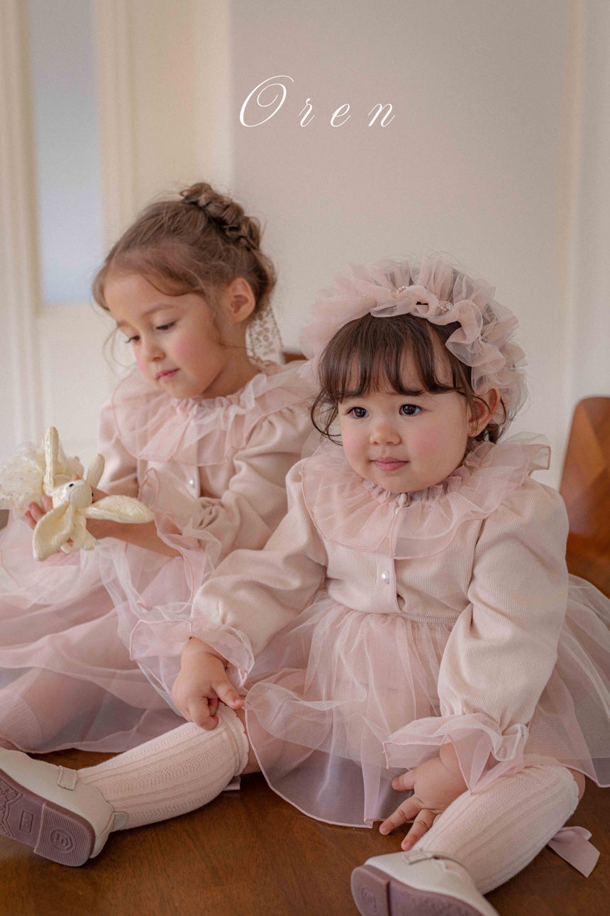 現貨▷ 韓國童裝 25秋 | OR25364 Charmant Cardigan + Suit / Kids OPS 2-set