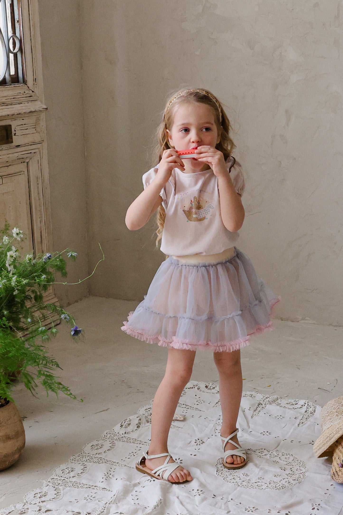 韓國童裝 26夏| FU05 Sylvia Skirt Leggings 希薇亞裙搭內搭褲 (90-140cm)