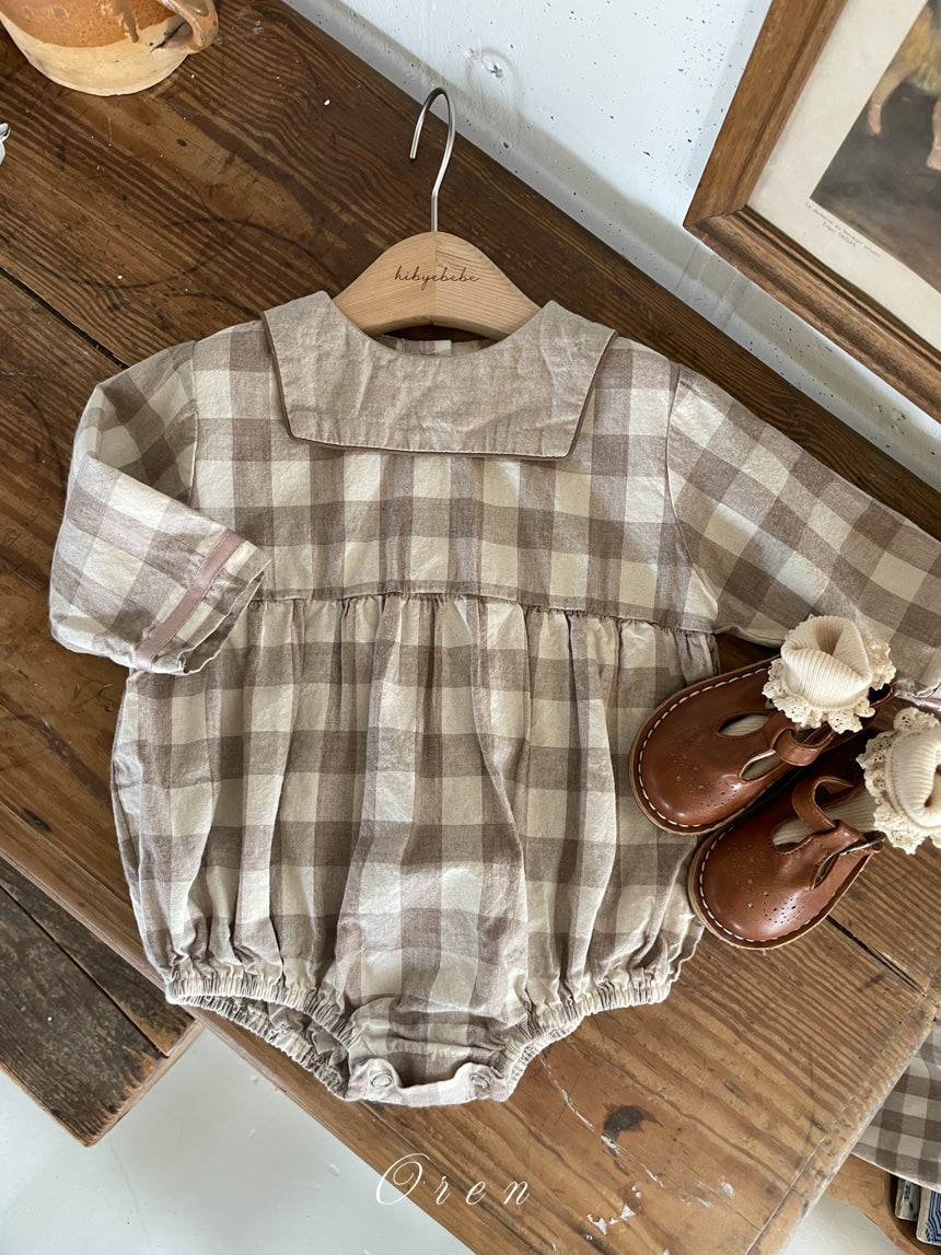 韓國童裝 26春 |  OR92 Checked Suit (75~90cm)