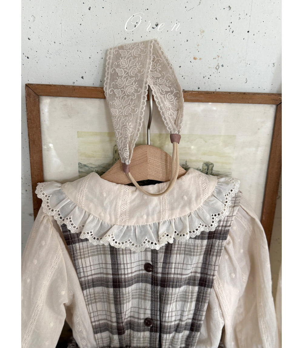 韓國童裝 26春 |  OR75 Amelia lace blouse (85~120cm)