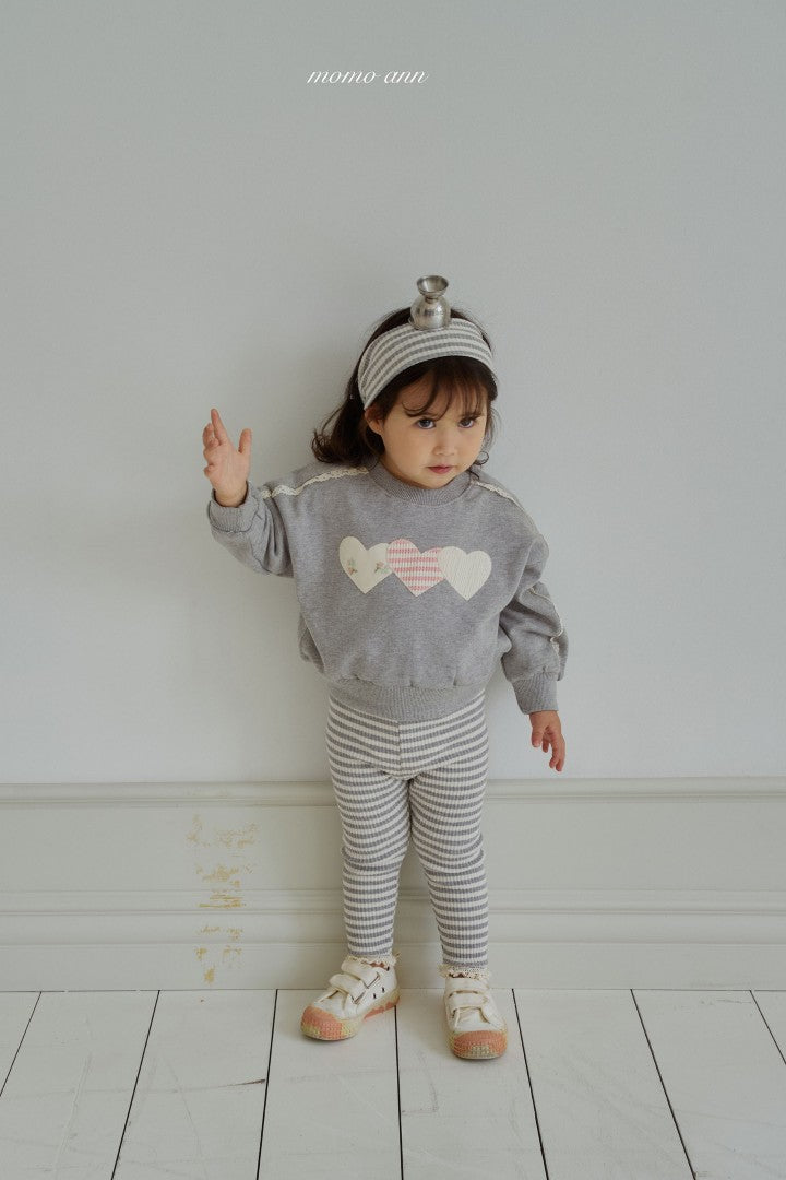 韓國童裝 26秋| MN22 Heart Patch Sweatshirt 衛衣 (80-130)