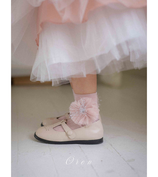 韓國童裝 26春 | OR32 Pearl Lace Ankle Socks