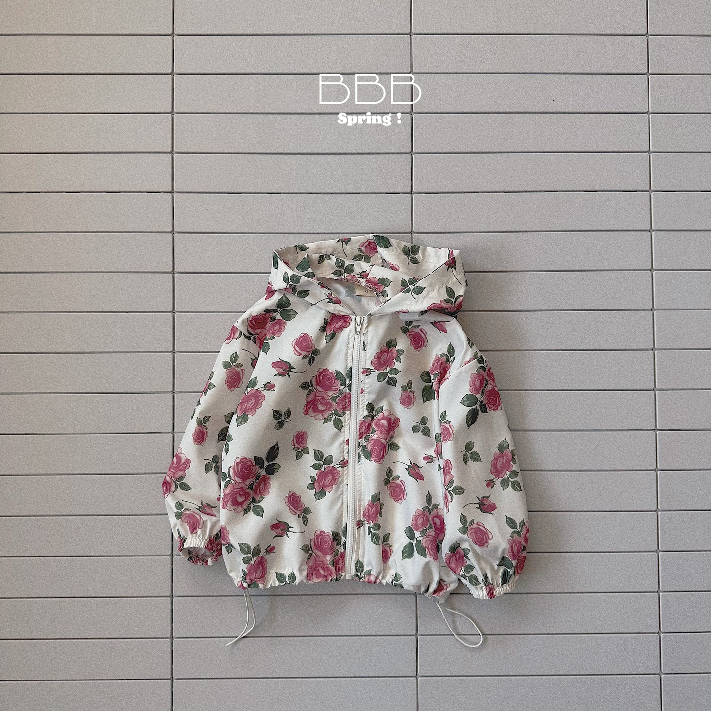 韓國童裝 26春 | BB14 Bebe Hood Flower Jumper (70-100cm)