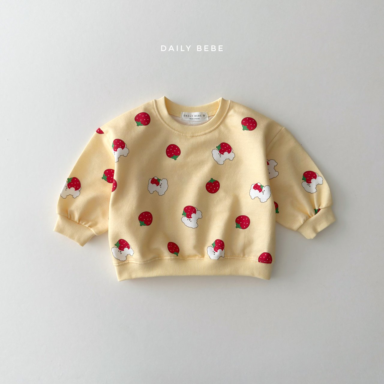 韓國童裝 26春 | DD09 小熊草莓套裝 (75~140cm)