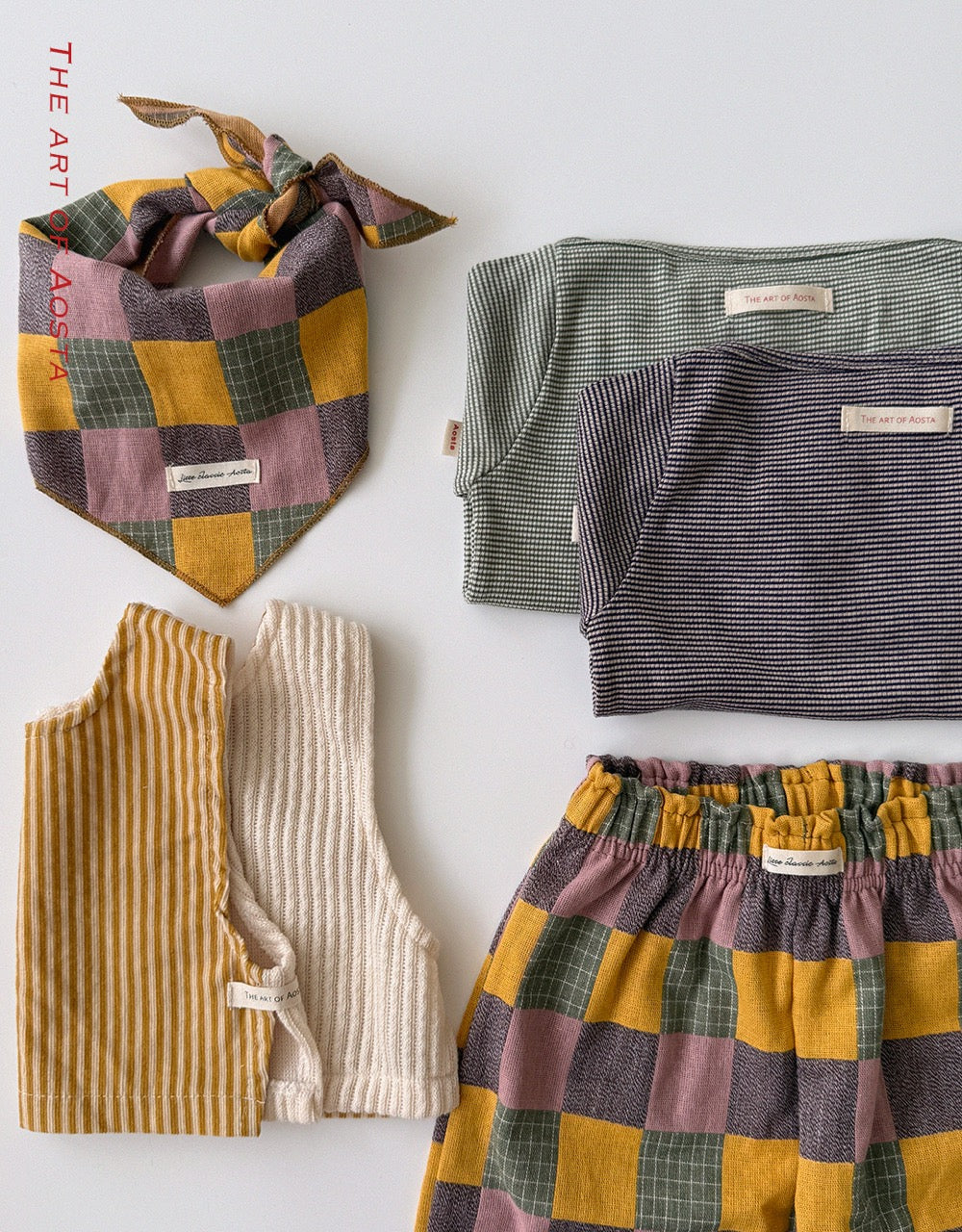 韓國童裝 26秋| AO65 Patchwork Pants 褲子 (70-110)