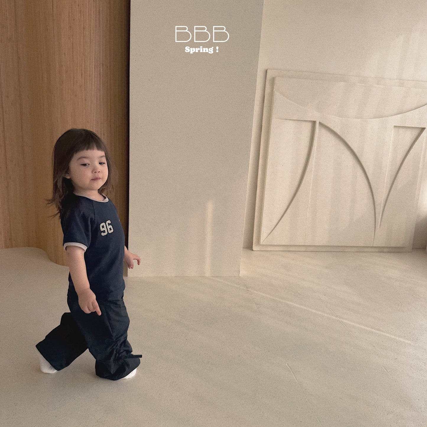 韓國童裝 26春 | BB38 Bebe Stripe Jogger Pants (70-110cm)