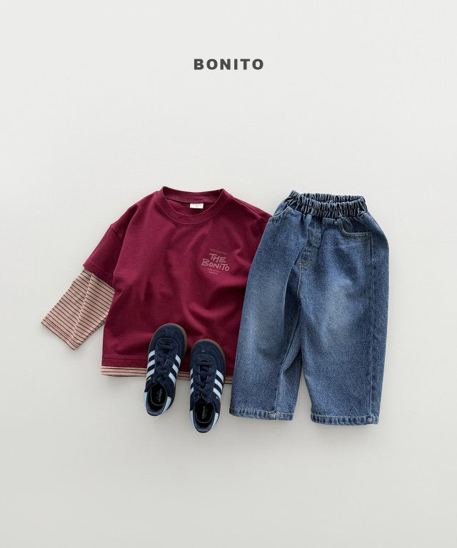 韓國童裝 26秋| BT09 Half Layered Tee 上衣 (80-140)