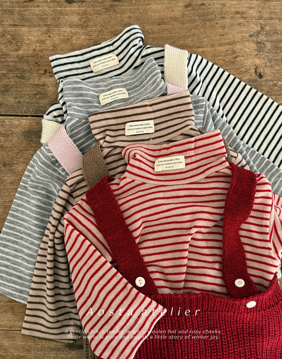 韓國童裝 25秋冬 | AO25438 Wool Turtleneck