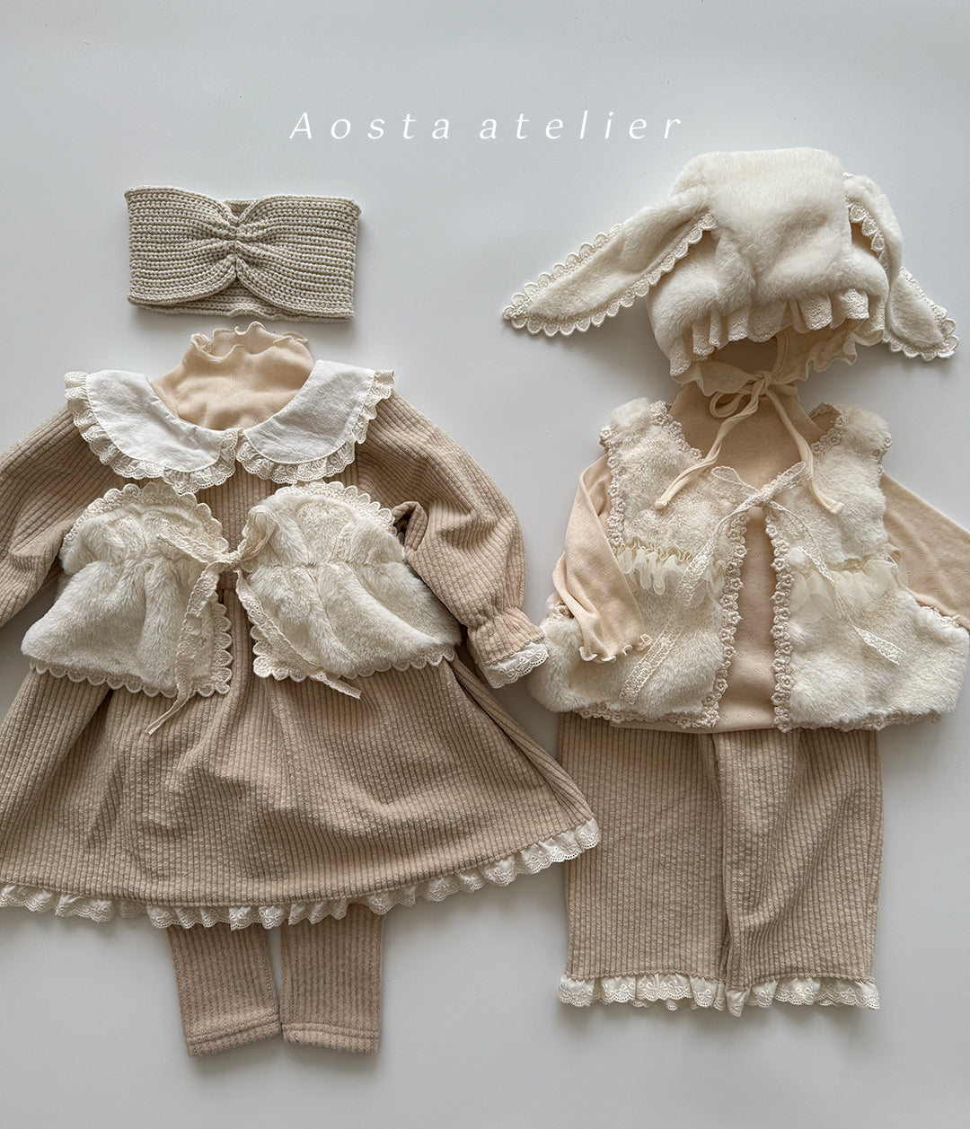 韓國童裝 25秋冬 | AO25460 Open Vest