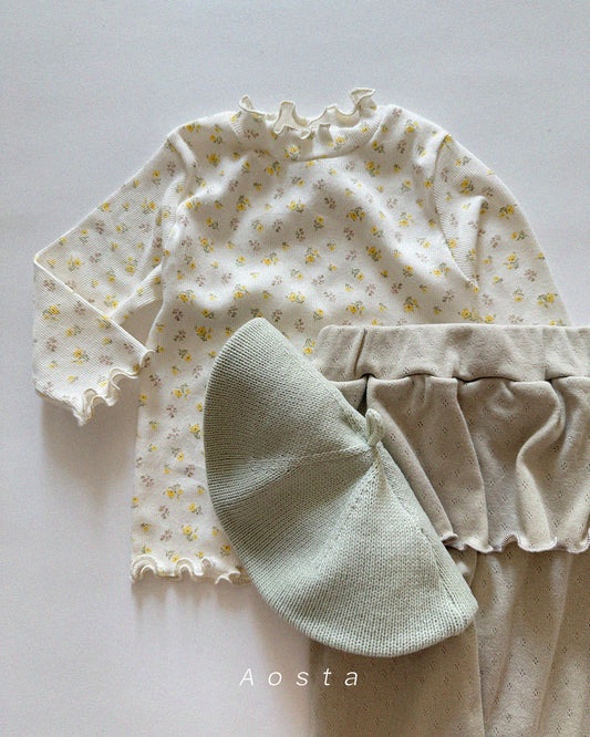 韓國童裝 26春 | AO26103 Camellia Tee