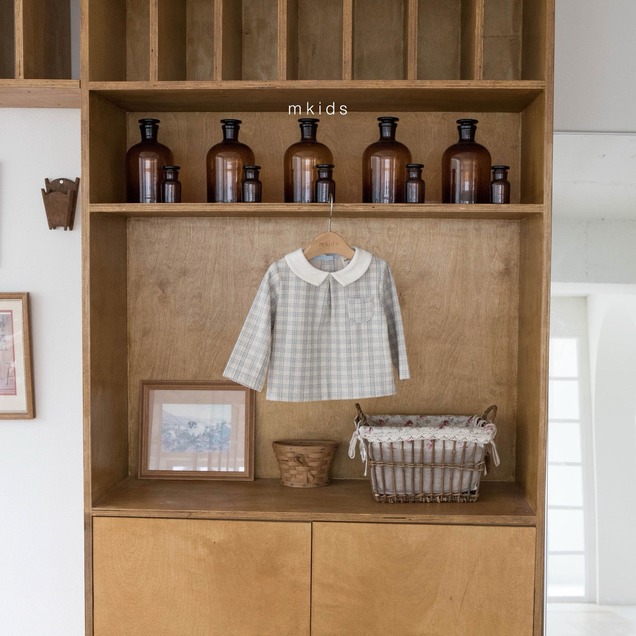 韓國童裝 25秋冬 | MD25456 Check Shirt