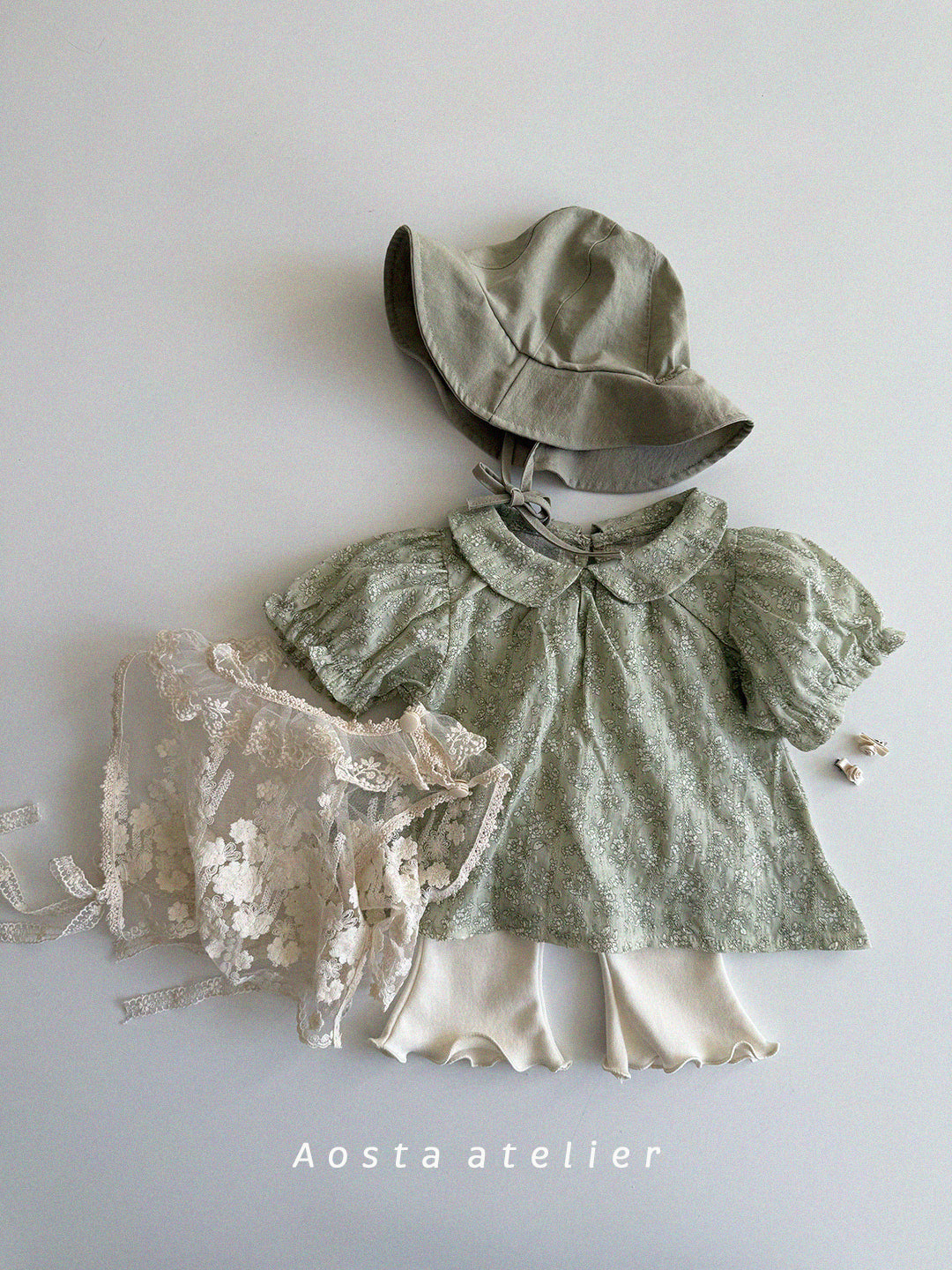 韓國童裝 25夏 | AO25268 COLLAR BLOUSE