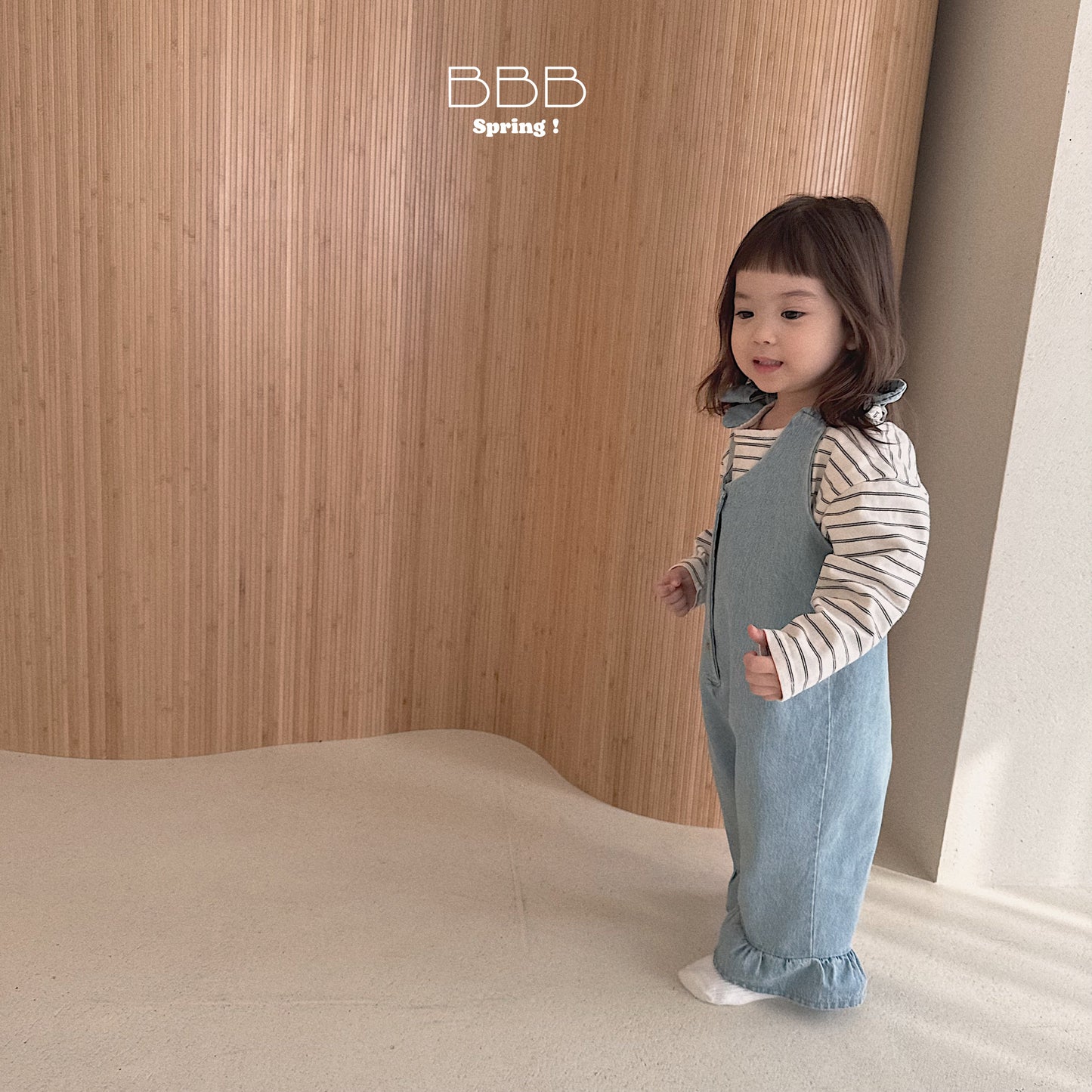 韓國童裝 26春 | BB21 Bebe Ruffle Romper Suit (70-110cm)