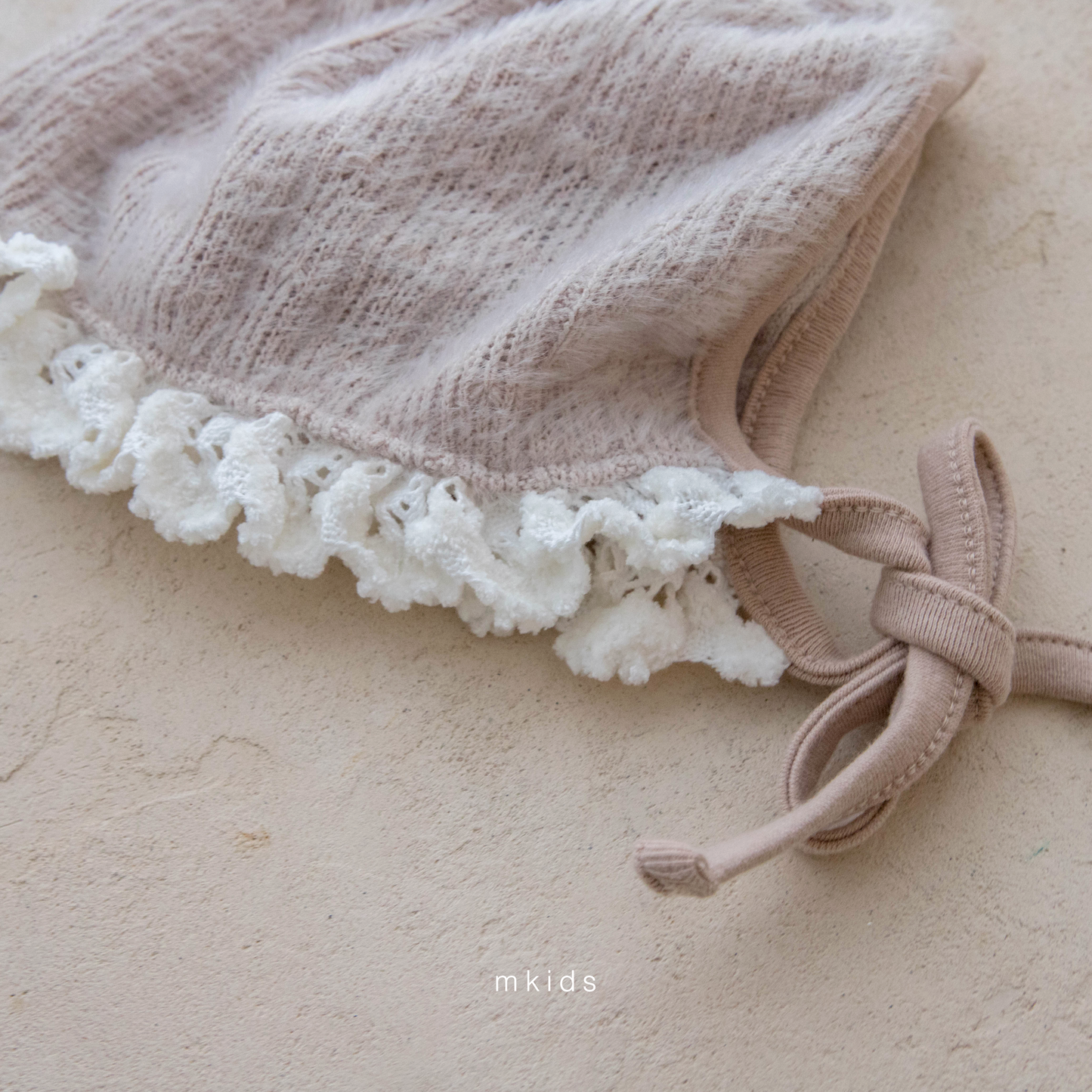 韓國童裝 25秋冬 | MD25434 Lace Bonnet (3-24m)
