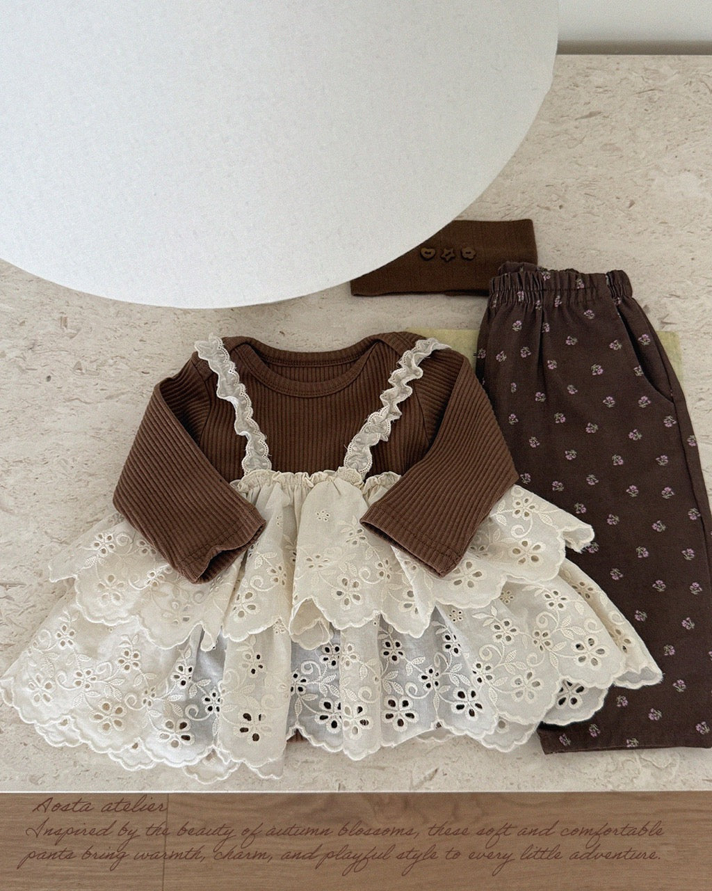 韓國童裝 26秋| AO23 Lace Cancan Blouse 襯衫 (FREE)