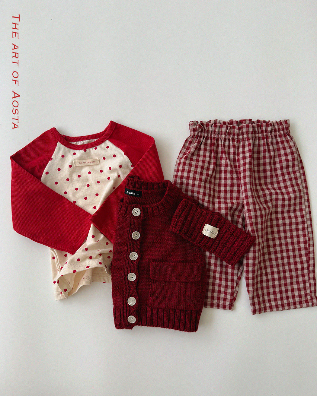 韓國童裝 26秋| AO08 Knit Cookie Vest 背心 (70-110)