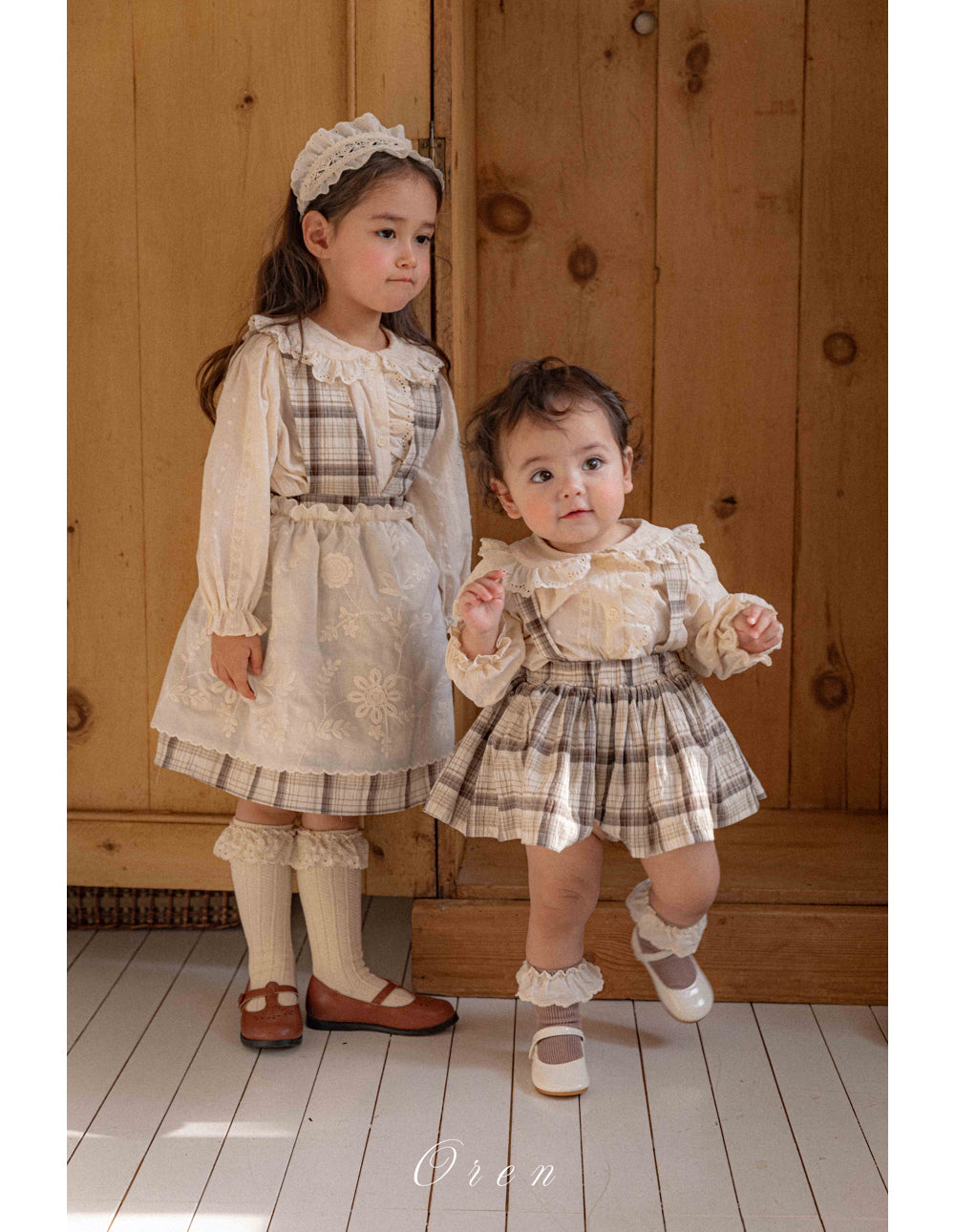 韓國童裝 26春 |  OR75 Amelia lace blouse (85~120cm)