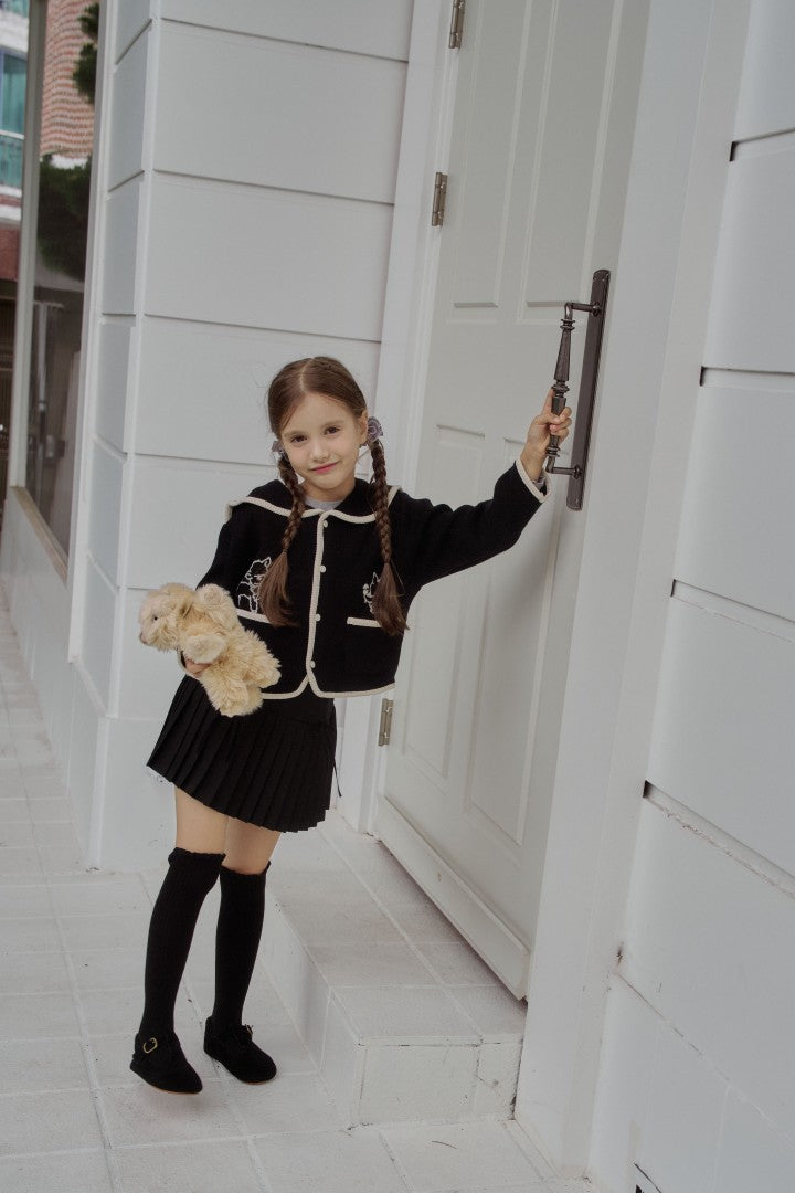 韓國童裝 26秋| MN08 Ribbon Pleated Skirt 短裙 (90-140)
