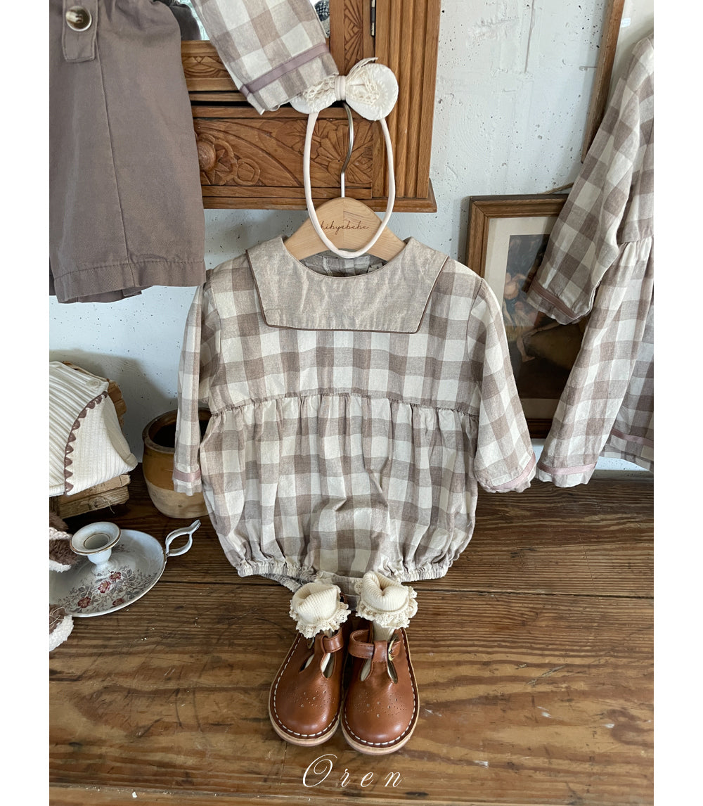 韓國童裝 26春 |  OR92 Checked Suit (75~90cm)