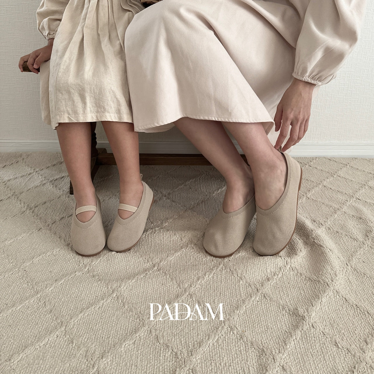只限一團) Latte Flat Shoes  親子裝限量接受預訂 [日本直送] /日本團購