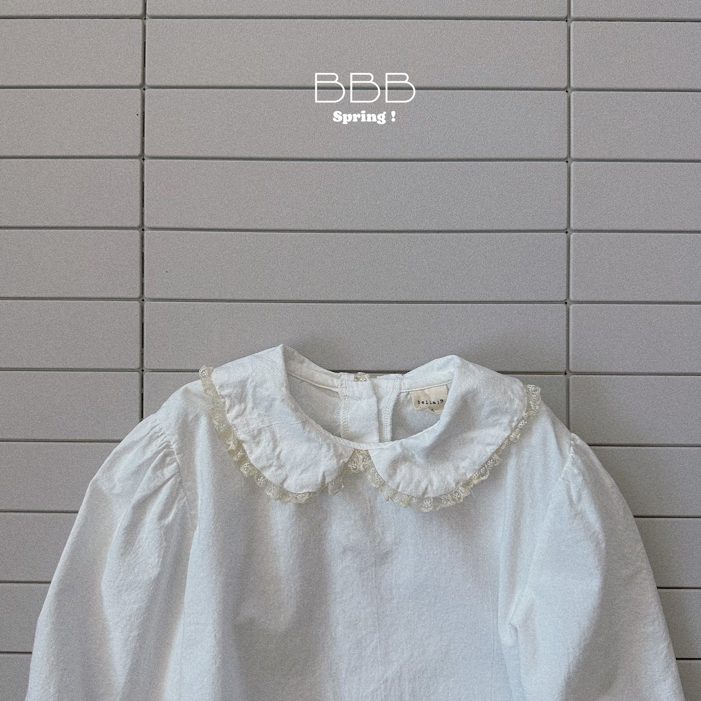 韓國童裝 26春 | BB10 Bebe Collar Blouse (70-110cm)