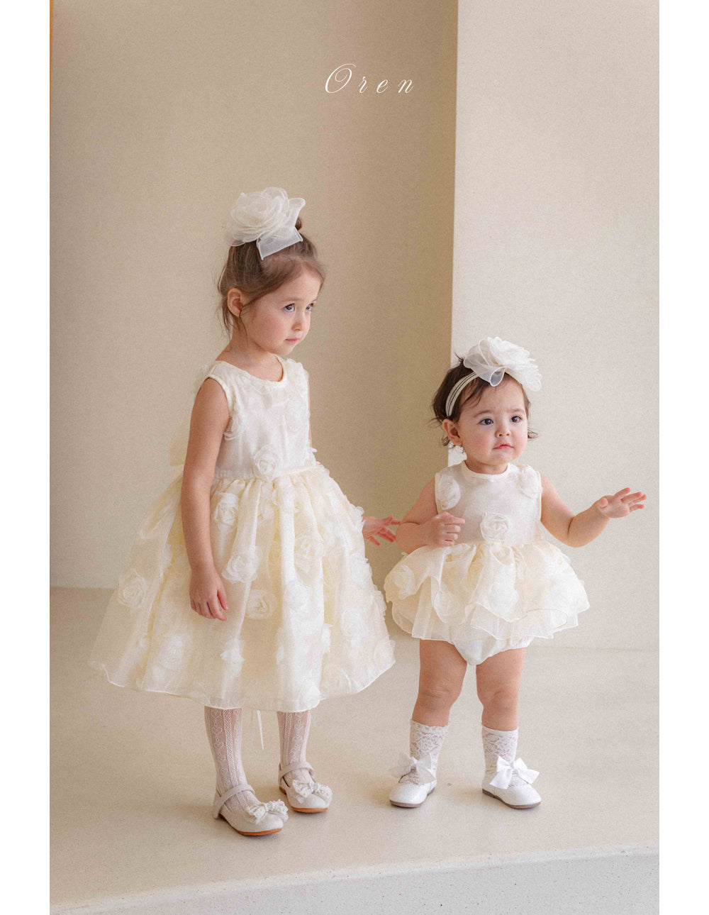【現貨】韓國童裝 OREN Rose Baby Suit 寶寶百日之選