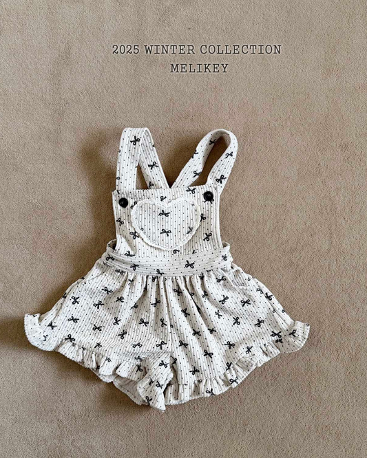 韓國童裝 25秋冬 | ME25445 Ribbon Overall