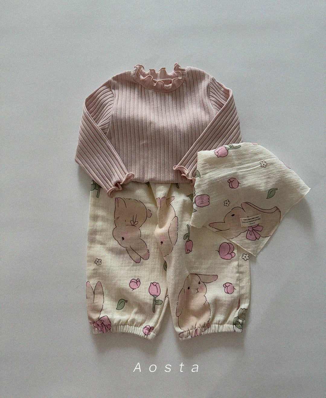 韓國童裝 26春 | AO26123 Bongbong Scarf