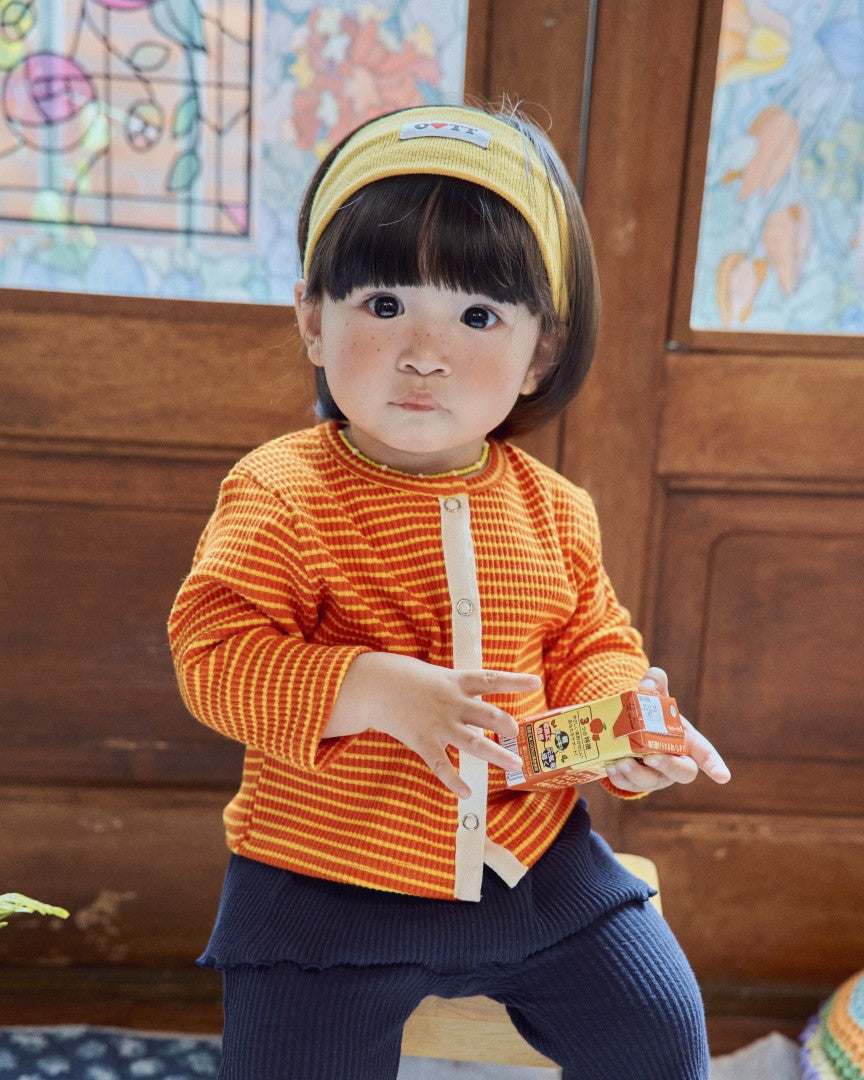 韓國童裝 26秋| OT74 Chocolat Ribbed Cardigan 外套