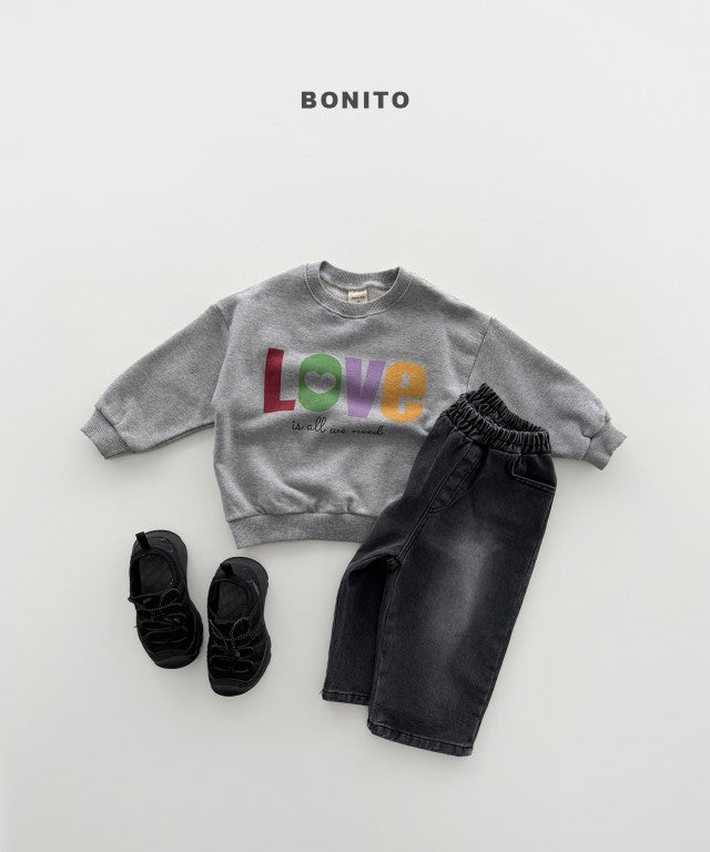 韓國童裝 26秋| BT32 Love Sweatshirt 衛衣 (80-140)