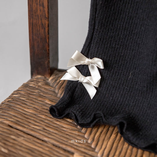 韓國童裝 25秋冬 | MD25453 Double Ribbon Pants