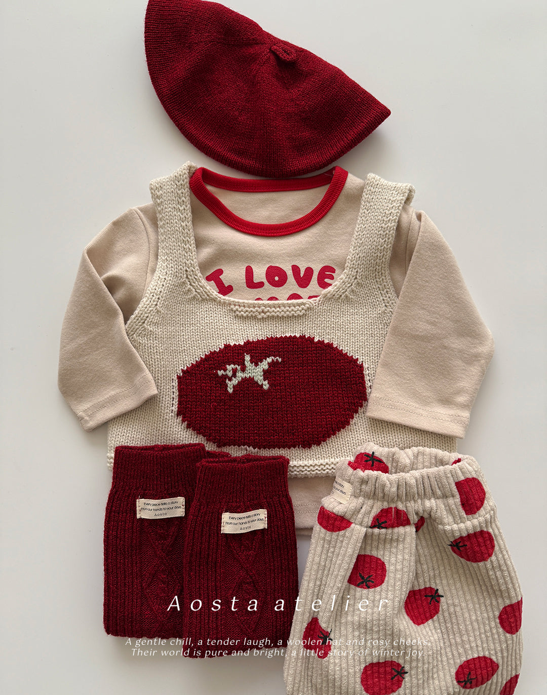 韓國童裝 25秋冬 | AO25570 Tomato Tee