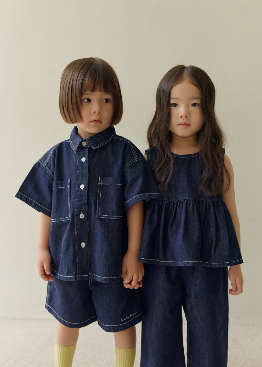 韓國童裝 26夏| DD26 Work Denim Shirt (75-140cm)