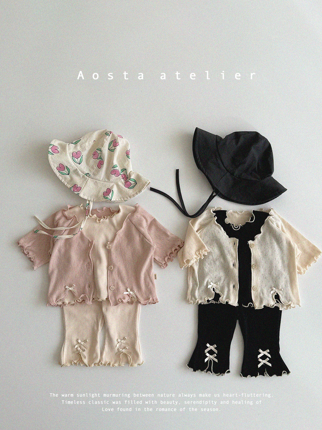 韓國童裝 25夏 | AO25201 CAMELLIA CARDIGAN
