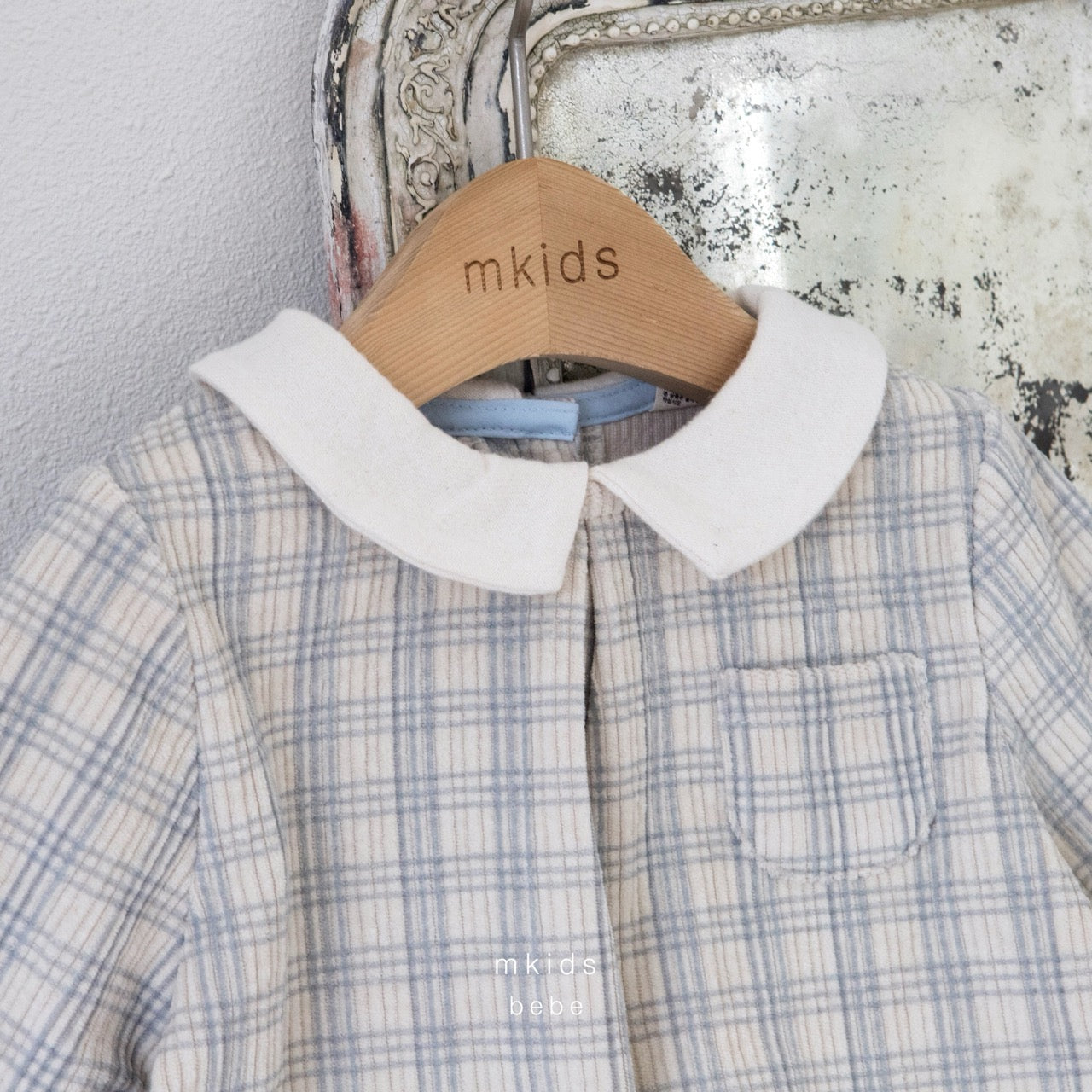韓國童裝 25秋冬 | MD25406 Check Baby Suit
