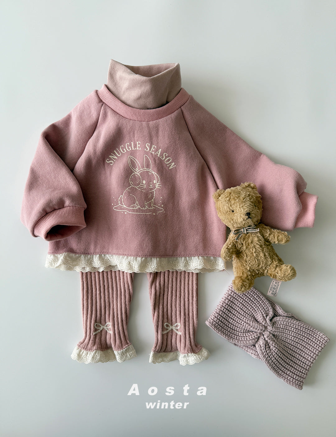 韓國童裝 25秋冬 | AO25563 Fake Turtleneck