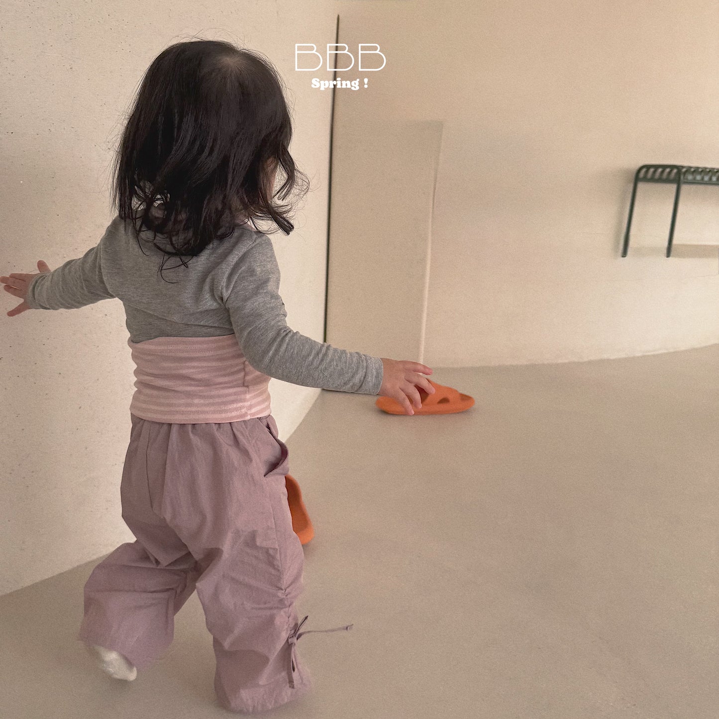 韓國童裝 26春 | BB38 Bebe Stripe Jogger Pants (70-110cm)