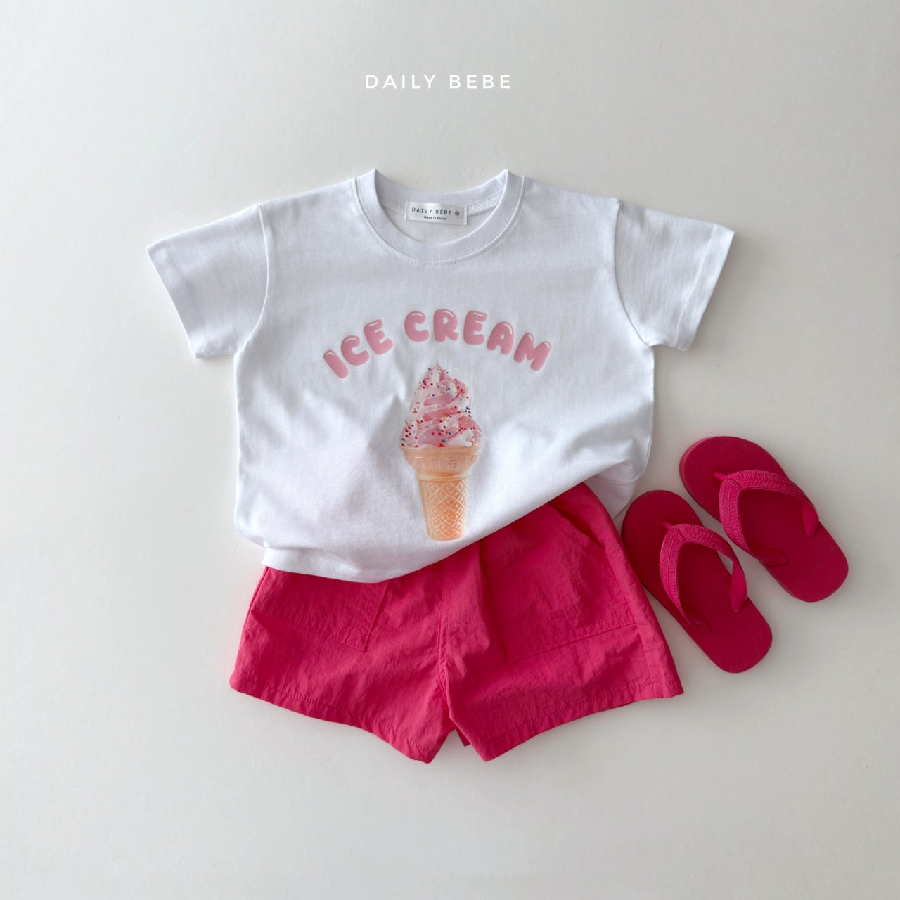韓國童裝 26夏| DD23 Ice Cream Short Sleeve Tee (75-140cm)