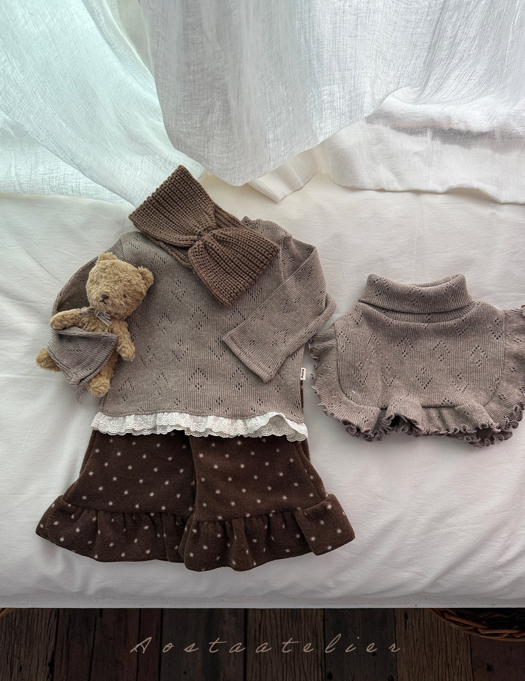 韓國童裝 25秋冬 | AO25418 Dot Candy Pants