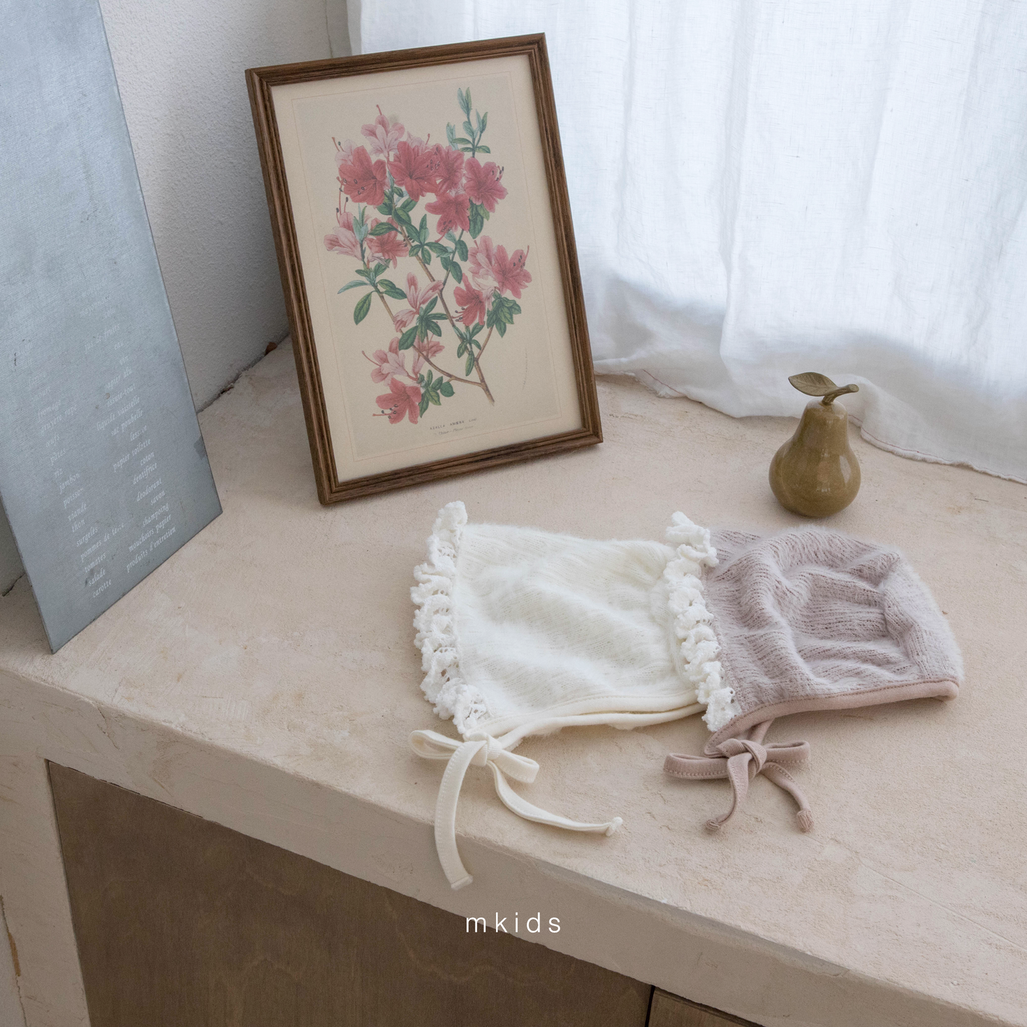 韓國童裝 25秋冬 | MD25434 Lace Bonnet (3-24m)