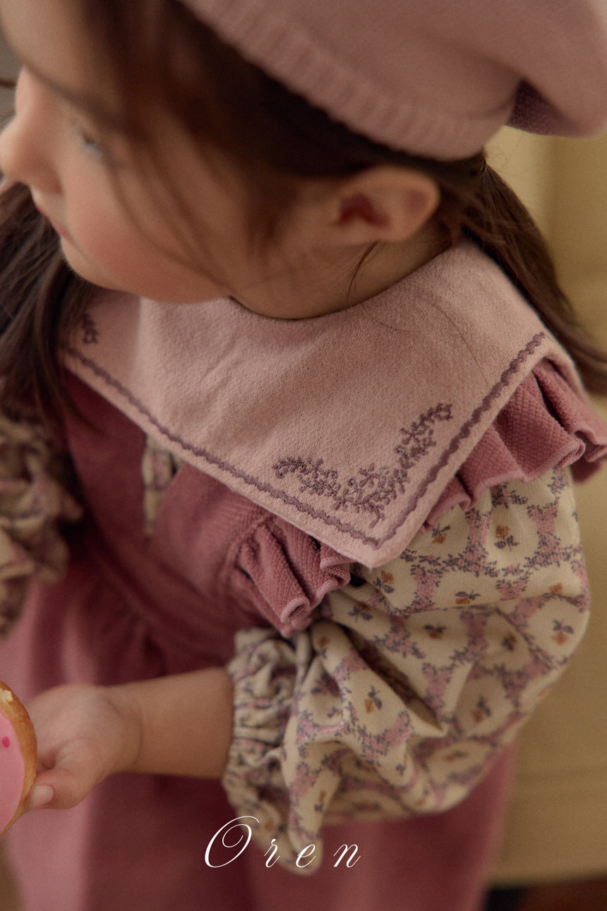 現貨▷ 韓國童裝 25秋冬 | OR25413 Nanette embroidered collar blouse