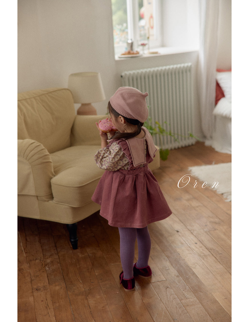 現貨▷ 韓國童裝 25秋冬 | OR25413 Nanette embroidered collar blouse