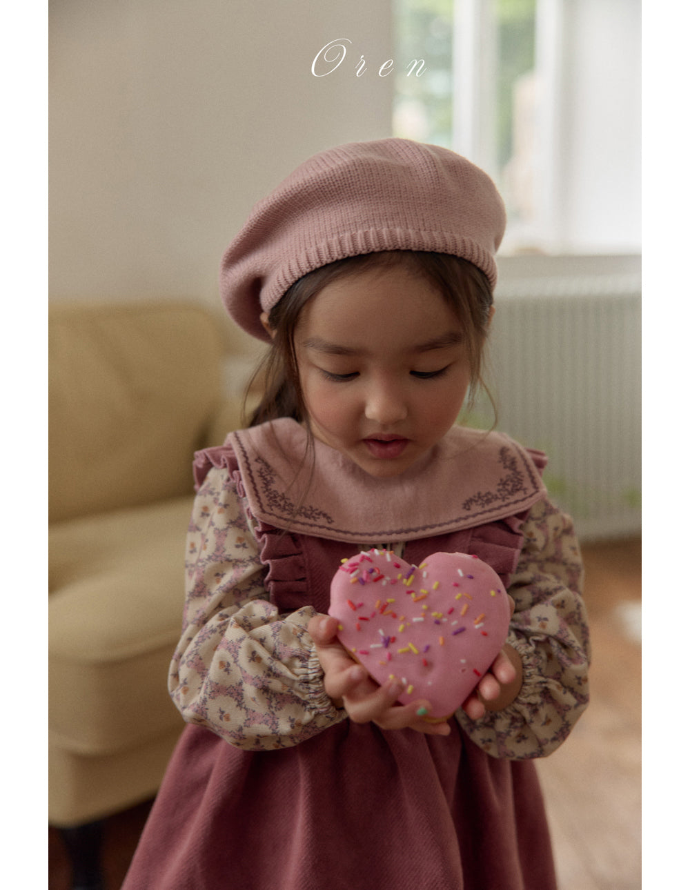 現貨▷ 韓國童裝 25秋冬 | OR25413 Nanette embroidered collar blouse