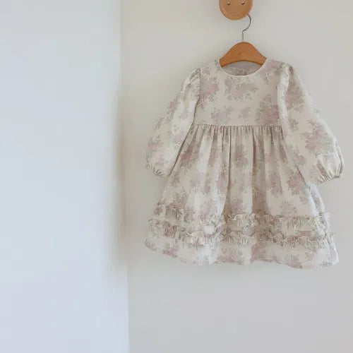 韓國童裝 26秋| EL01 Coco Dress (Check/Floral) (85-120)