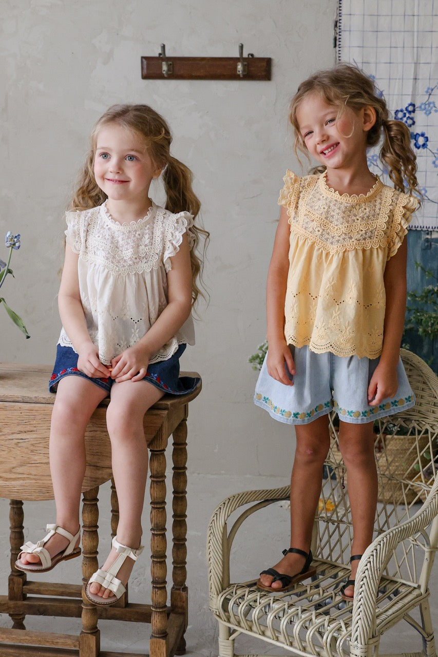 韓國童裝 26夏| FU28 Mio Blouse 米奧襯衫 (90-140cm)